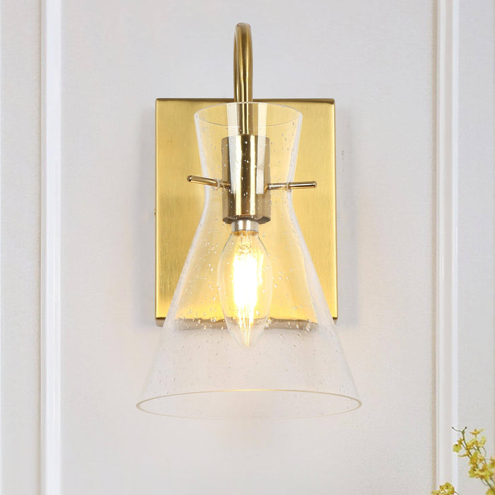 Mythrel 1-Light Brass Wall Sconce
