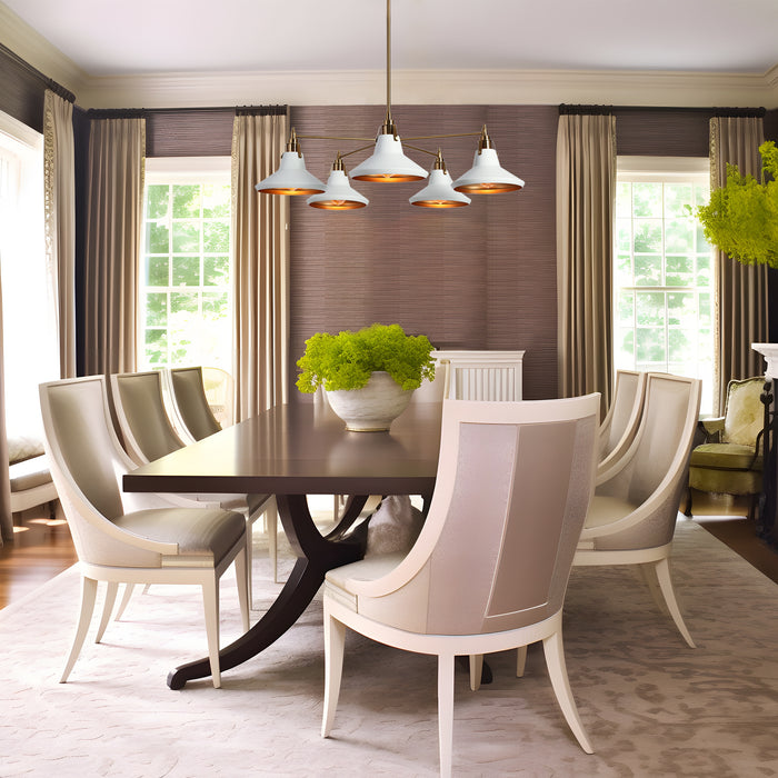 Tencan 5-Light Gold Chandelier
