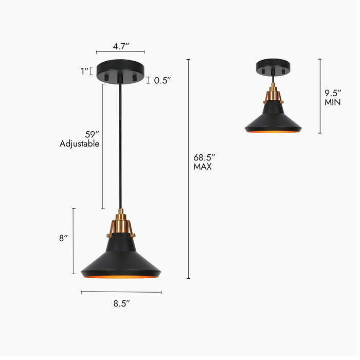 Tencan 1-Light Pendant Light