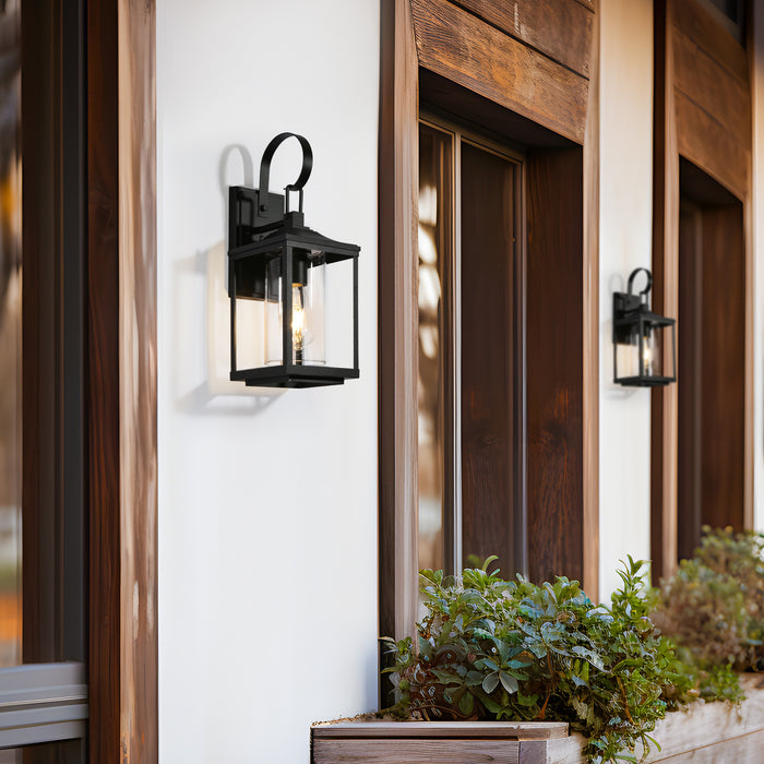 Insuly 1-Light Black Outdoor Wall Light