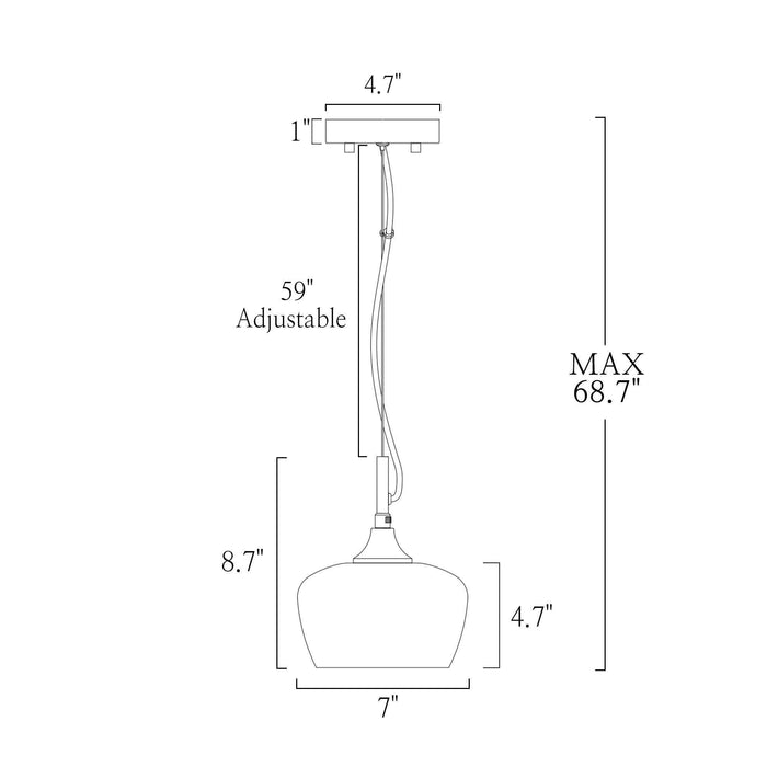 Respla 1-Light Pendant Light