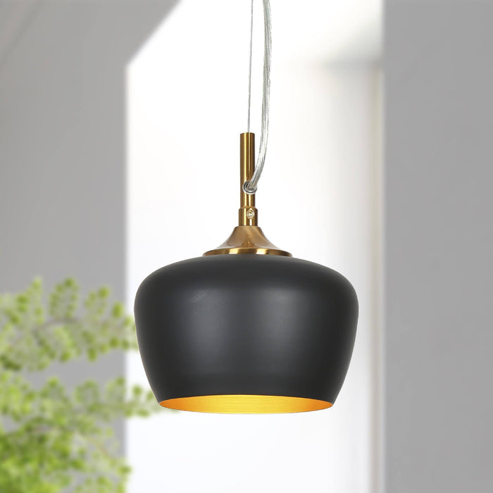 Respla 1-Light Black Pendant Light