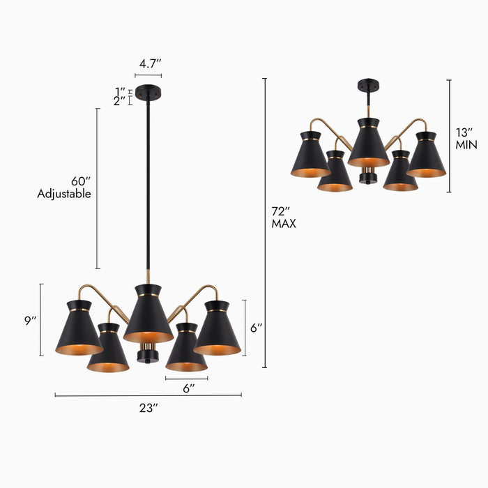 Noah 5-Light Chandelier