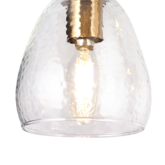 Maviren 5-Light Black and Brass Island Light