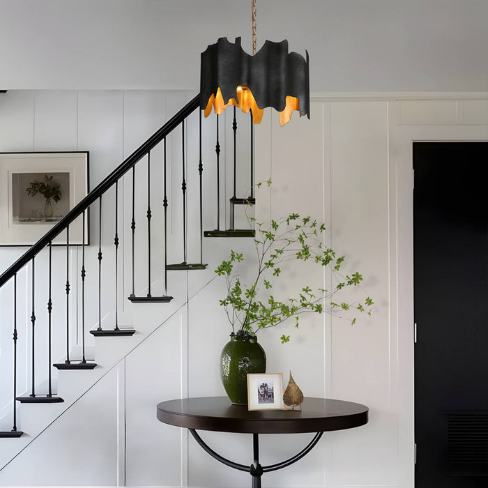 Jorvian 4-Light Black And Gold Chandeliers