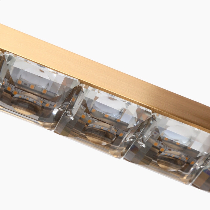 Wellem 1-Light LED Brass Island Light