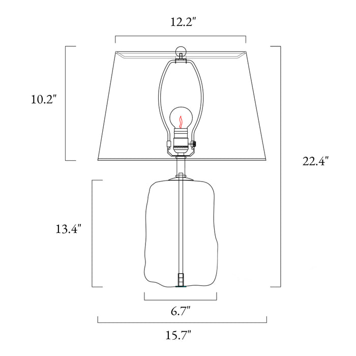 Mylais 1-Light Brass Table Lamp