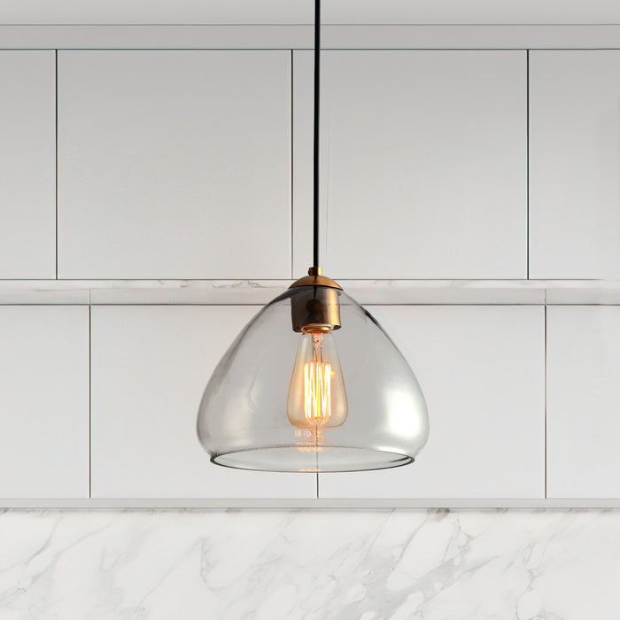 Jorelle 1-Light Brass Pendant Lights