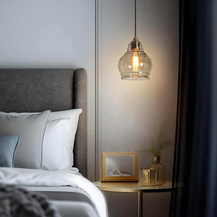 Veylin 1-Light Brass Pendant Light