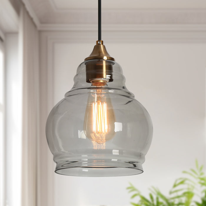 Veylin 1-Light Brass Pendant Light