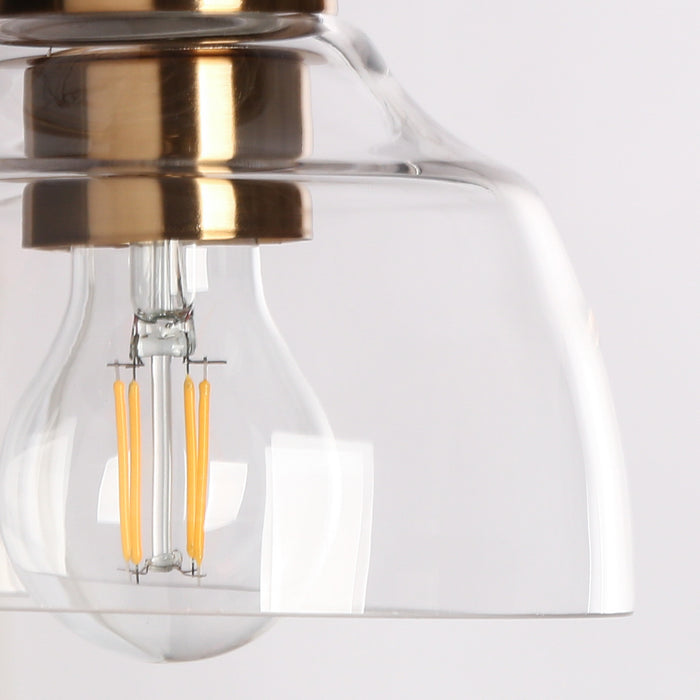 Laiger 1-Light Black and Brass Wall Sconce