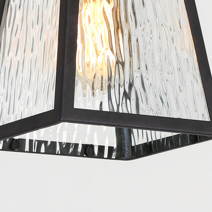 Lyveris 1-Light Black Outdoor Pendant Light