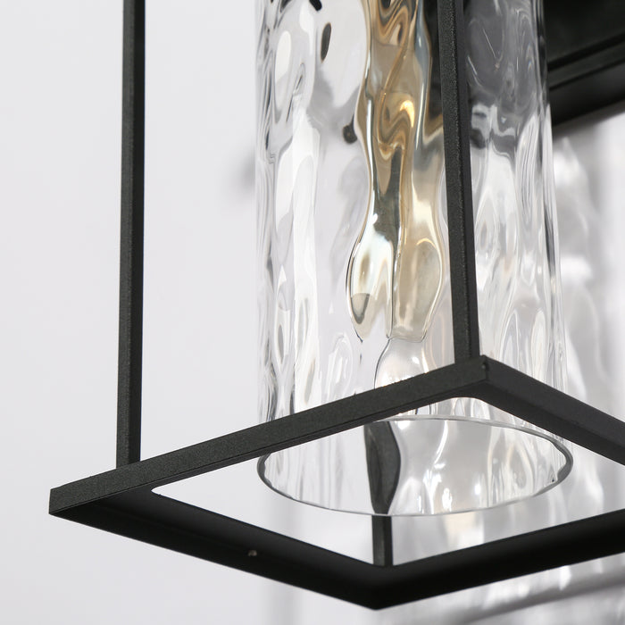 Mangost 1-Light Black Outdoor Wall Light