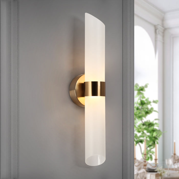 Douglas 1-Light LED Brass Wall Sconces