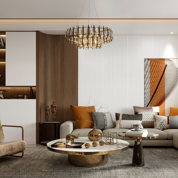 Meliora 10-Light Brass Chandeliers