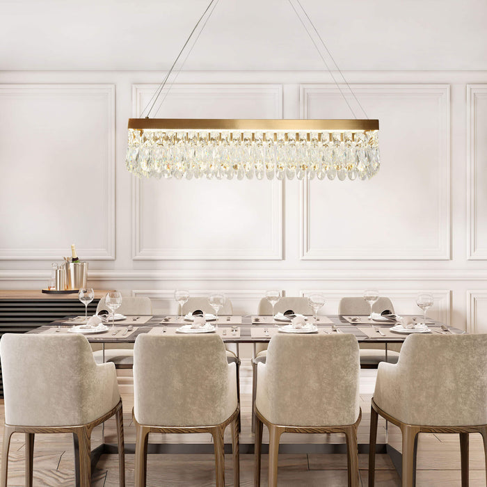 Musonce 1-Light LED Brass Island Light