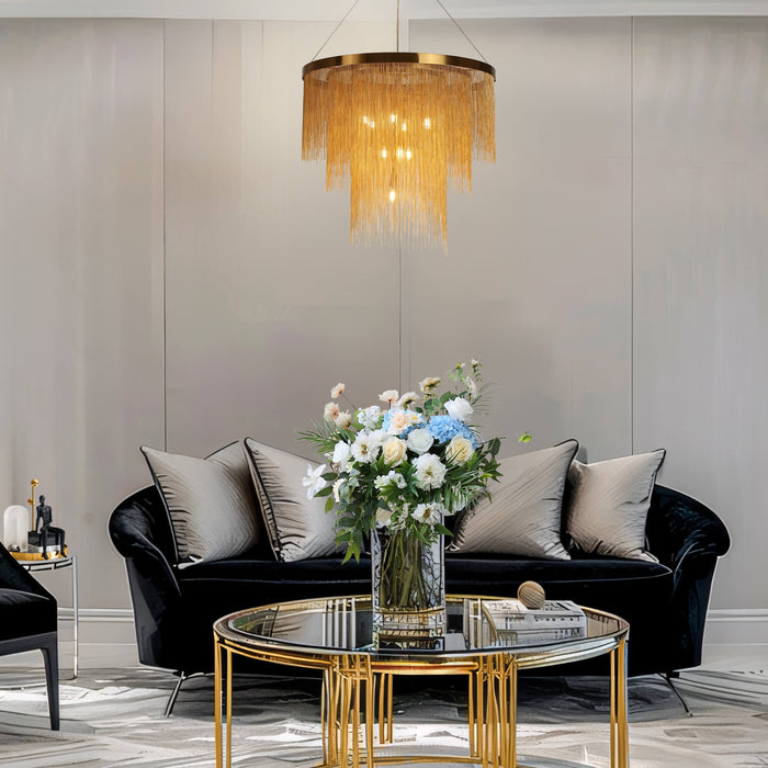 Drevion 10-Light Brass Chandeliers