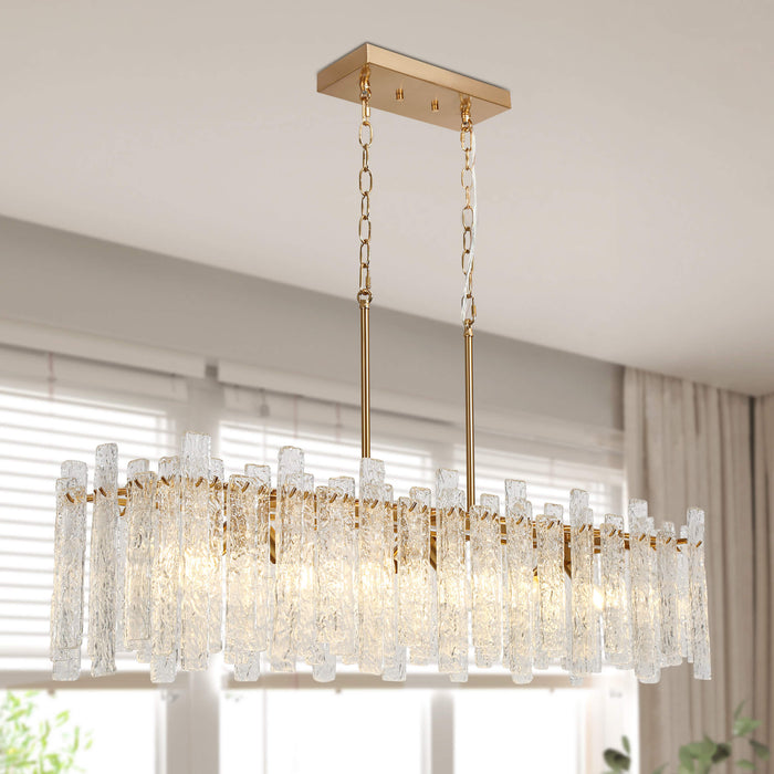 Engaver 6-Light Brass Island Lights