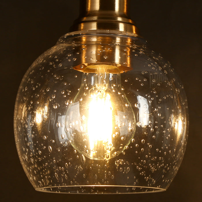 Wynlise 5-Light Black and Brass Island Light