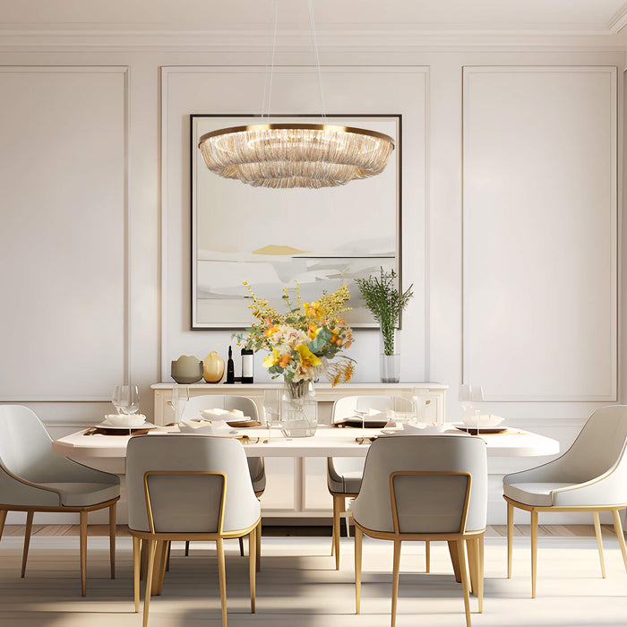 Drelmyn 1-Light LED Brass Chandelier