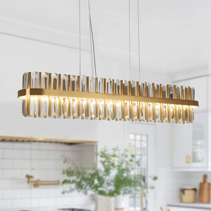 Faylorn LED Brass Island Lights