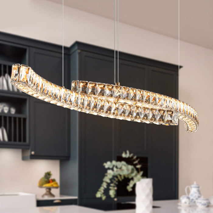Myvorel 2-Light LED Brass Island Light