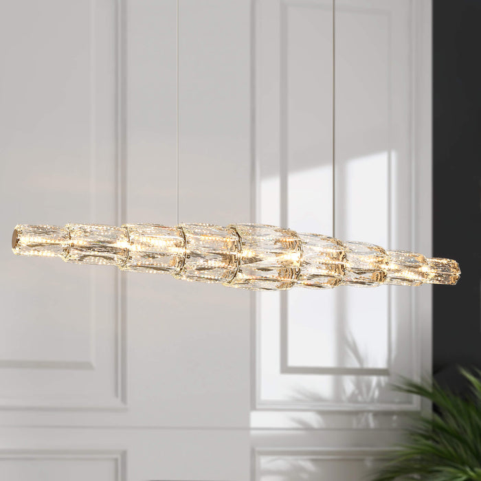 Cryptog LED Brass Island Lights