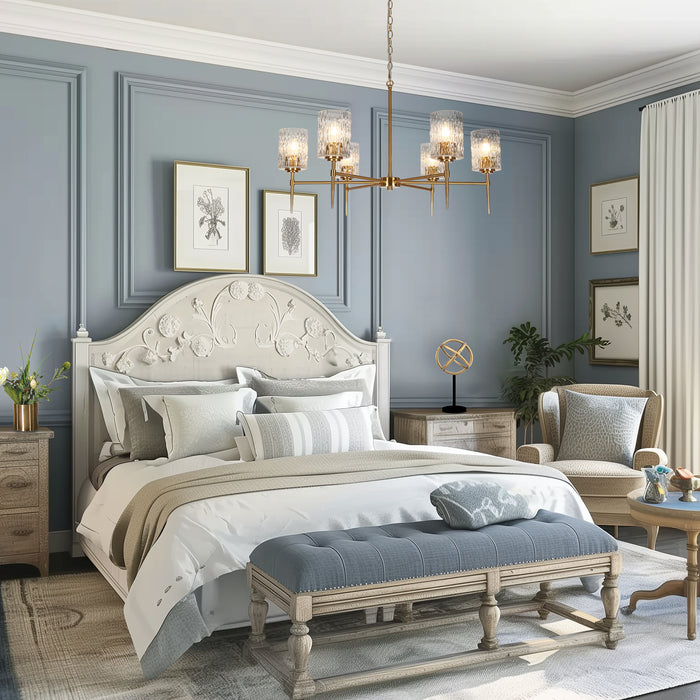 Everard 6-Light Brass Chandelier
