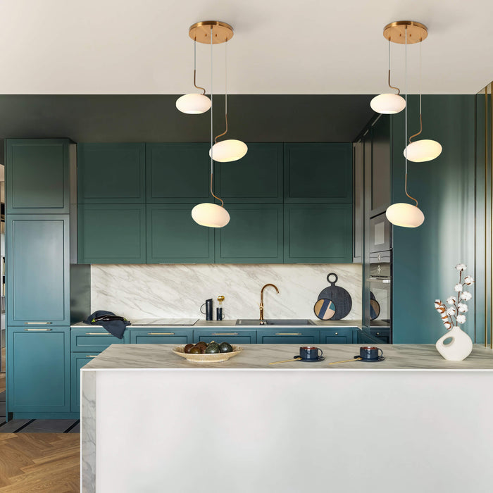 Calviera 3-Light Brass Chandelier
