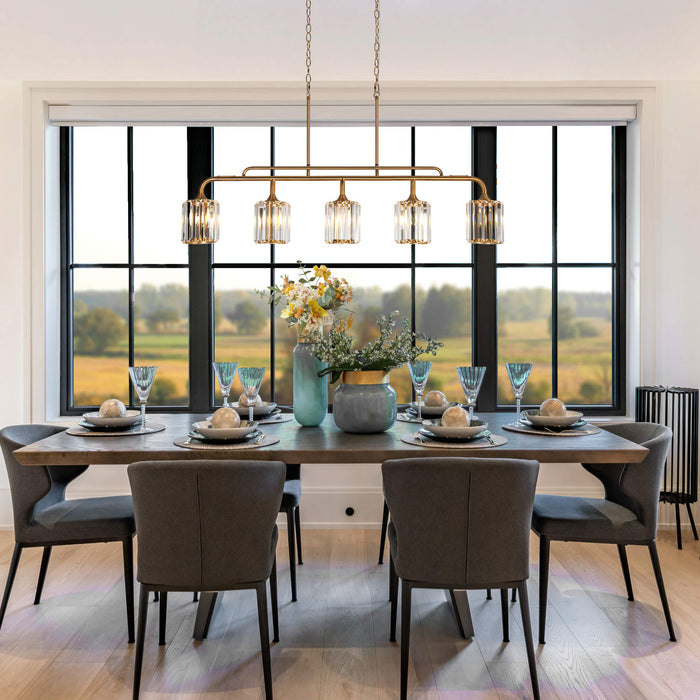 Lyngear 5-Light Brass Island Lights