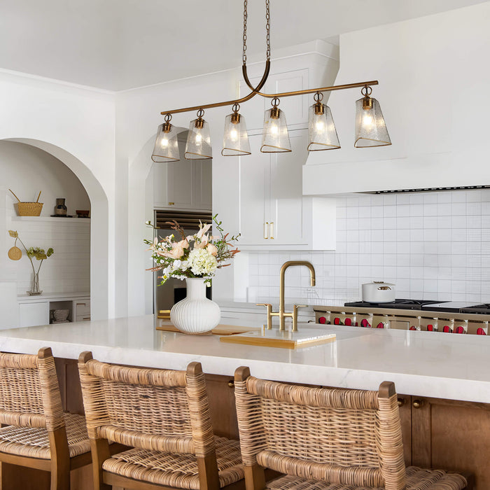 Sduiaor 6-Light Brass Island Light
