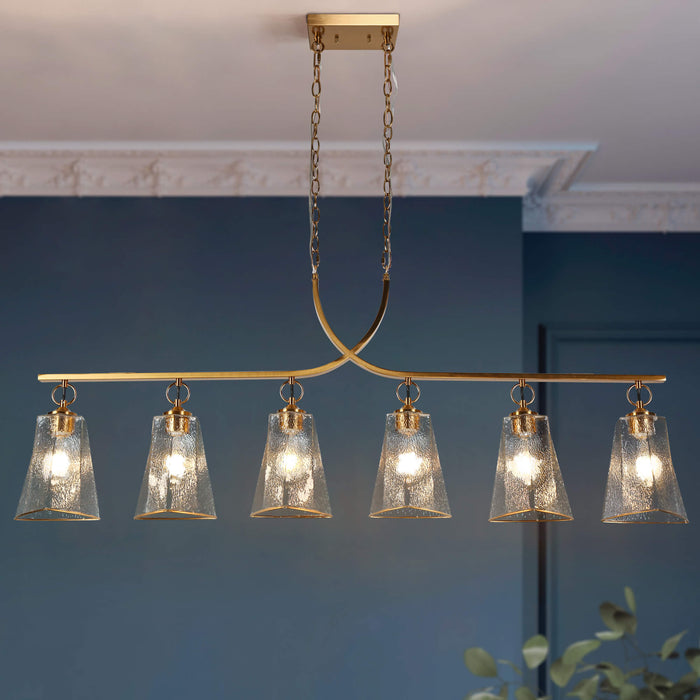 Sduiaor 6-Light Brass Island Light