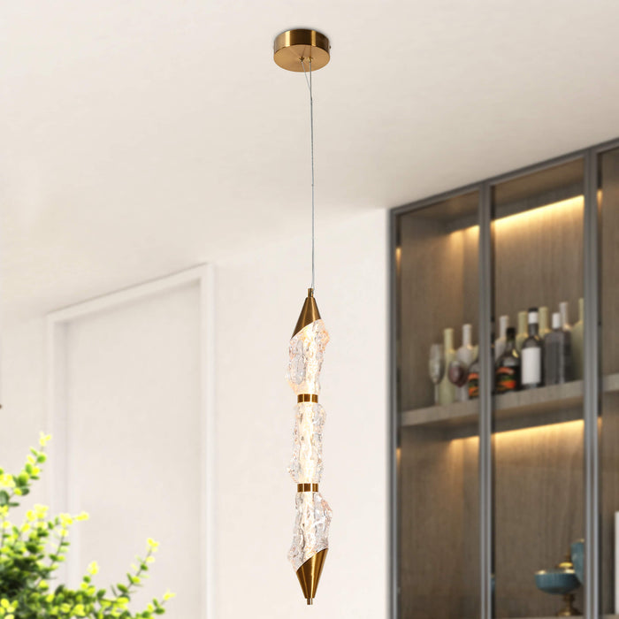 Vyrelin 1-Light LED Brass Pendant Lights