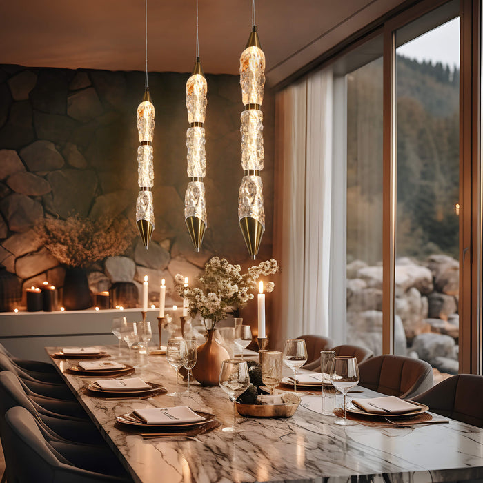 Vyrelin 1-Light LED Brass Pendant Light
