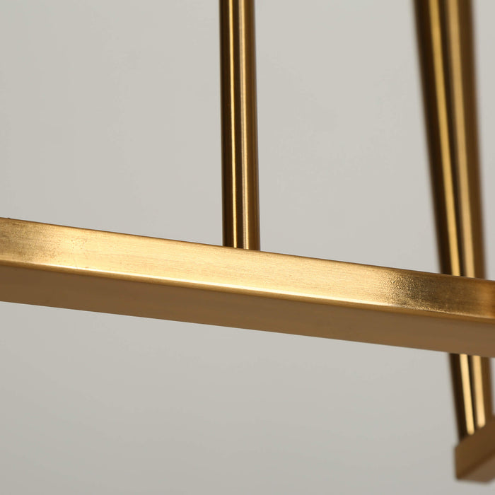 Raviron 10-Light LED Brass Island Lights