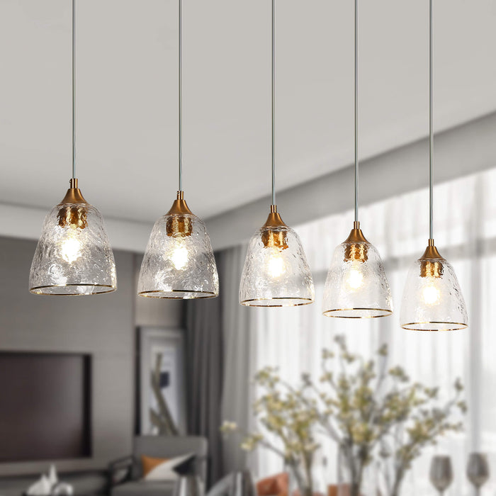 Dolohov 5-Light Brass Island Lights