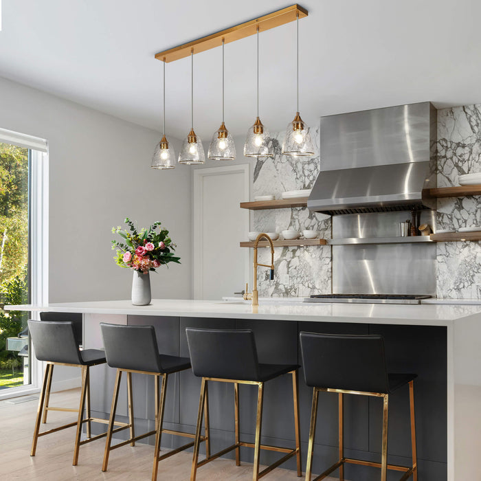 Dolohov 5-Light Brass Island Light