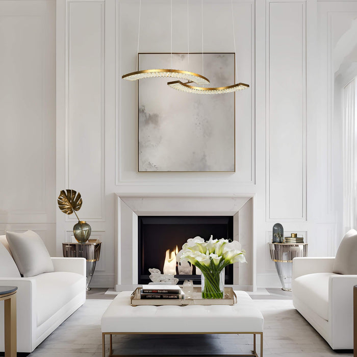 Moanmur 1-Light LED Brass Island Lights