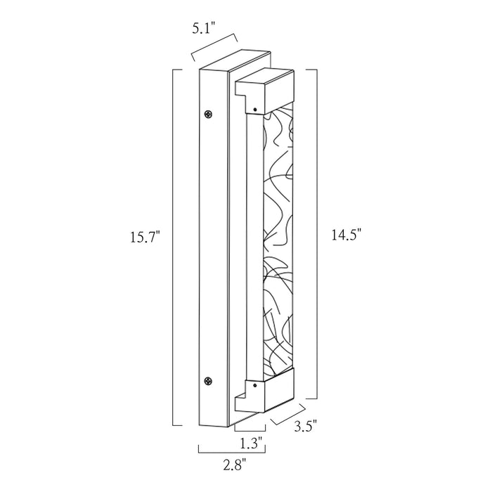 Sylmire 1-Light LED Gold Wall Sconce