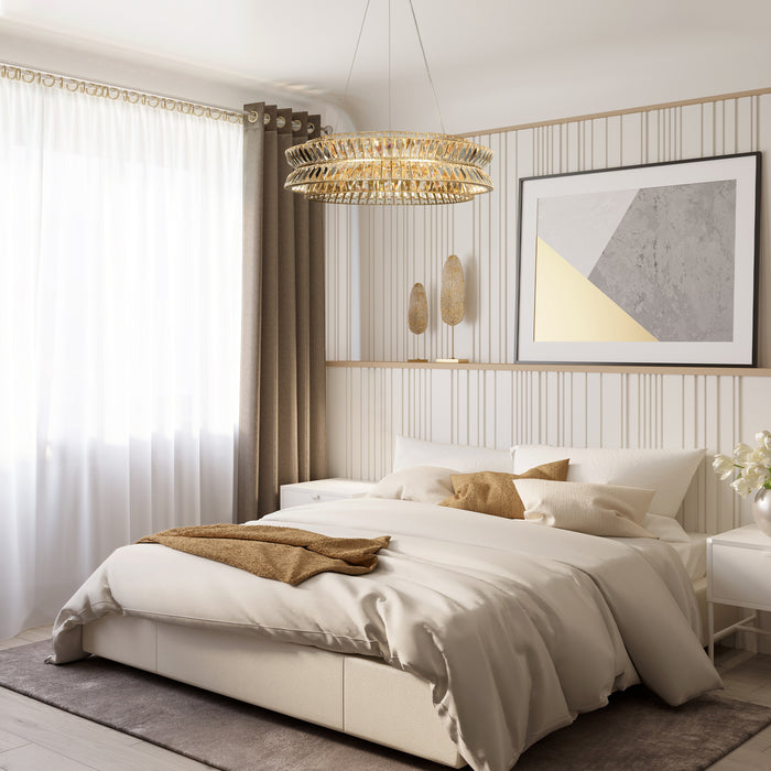 Drevion 1-Light LED Gold Chandelier