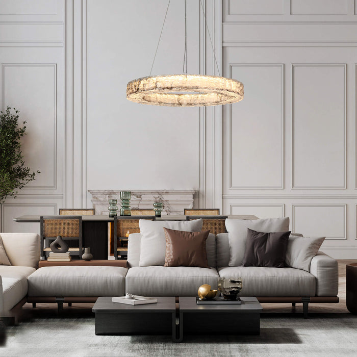 Maviris 1-Light LED Silver Chandelier