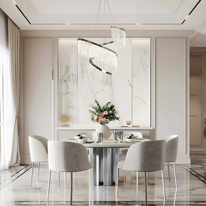 Uranuti 1-Light LED Silver Chandelier