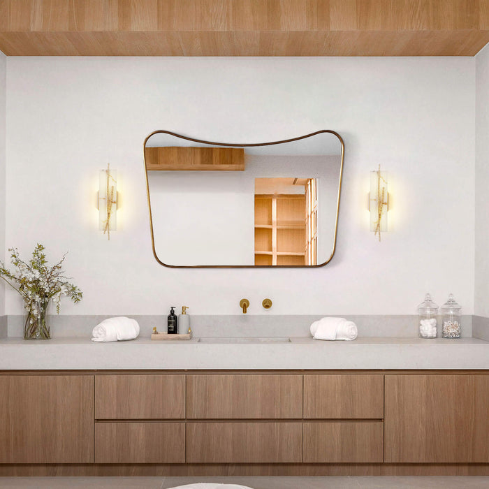 Lurvion 2-Light Brass Wall Sconce