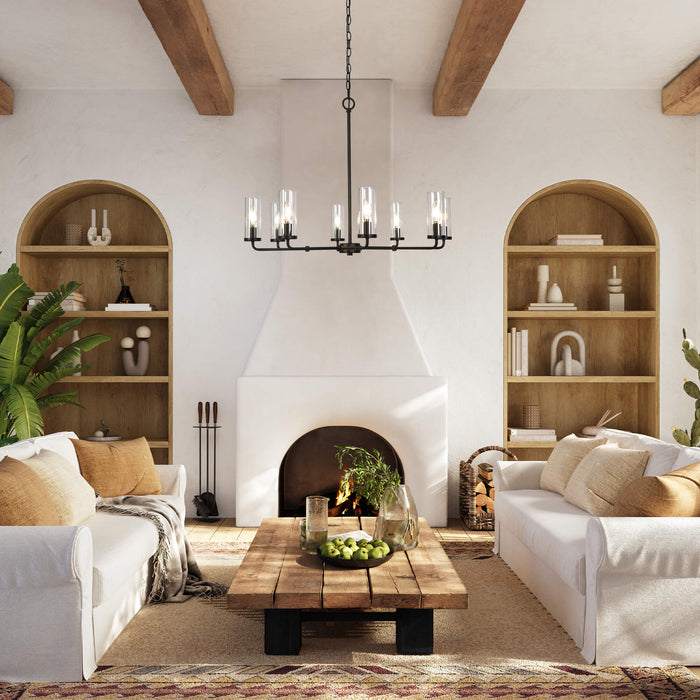 Tovarel 8-Light Black Chandelier