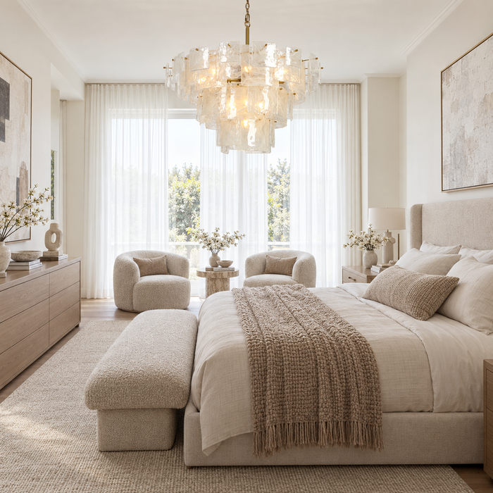 Rivora 13-Light Brass Empire Tiered Chandelier with Opal Glass Shade