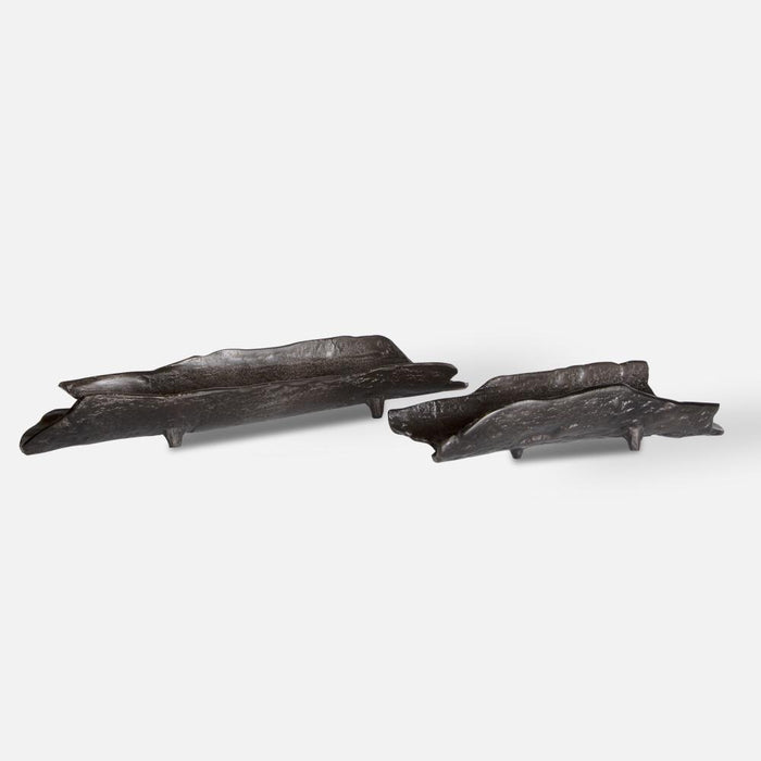 Uttermost Caryn Nickel Trays Set/2