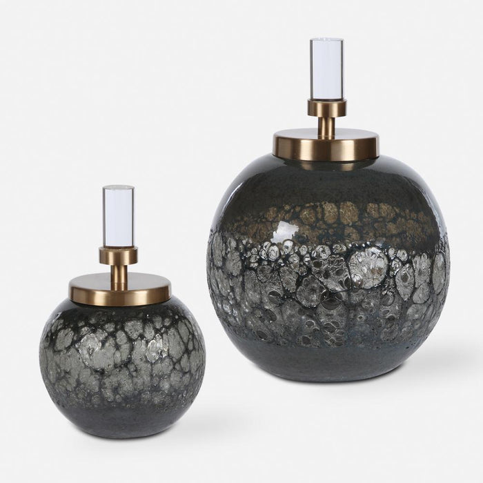 Uttermost Cessair Art Glass Bottles Set/2