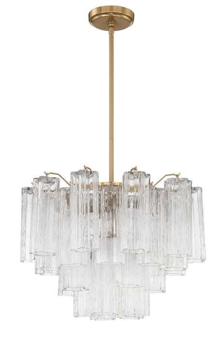 Addis 6 Light Aged Brass Chandelier