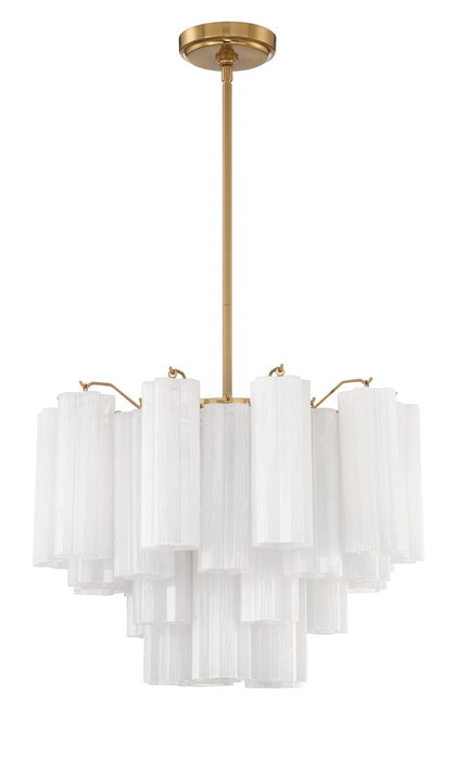 Addis 6 Light Aged Brass Chandelier