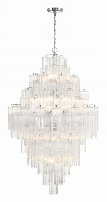 Addis 20 Light Polished Chrome Chandelier